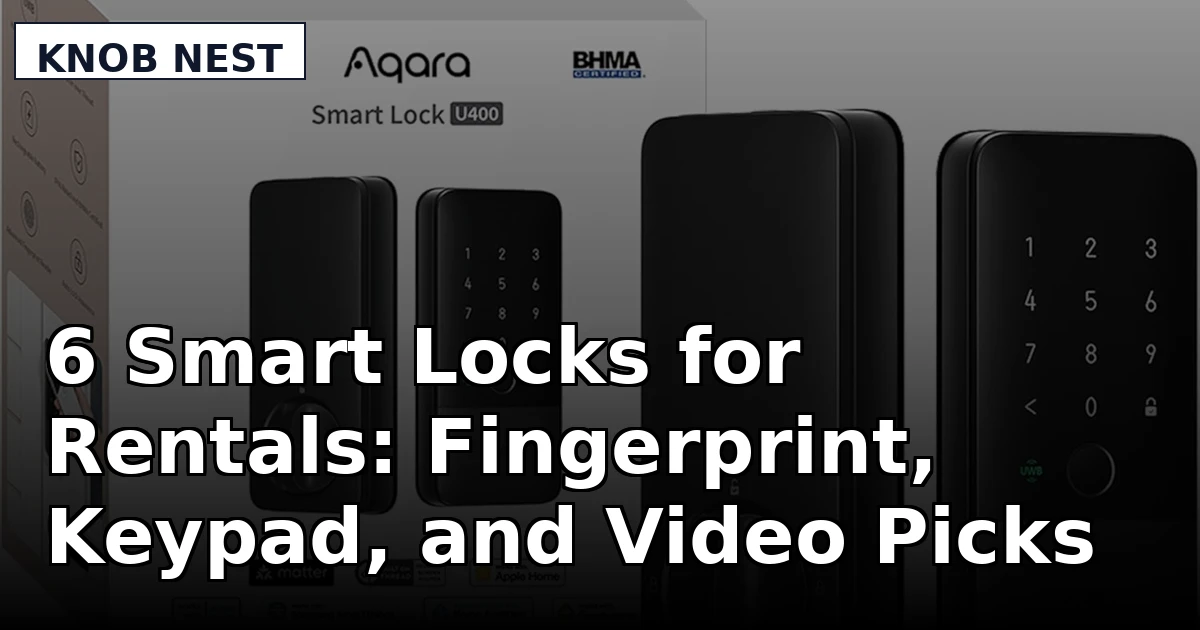 6 Smart Locks for Rentals: Fingerprint, Keypad, and Video Picks
