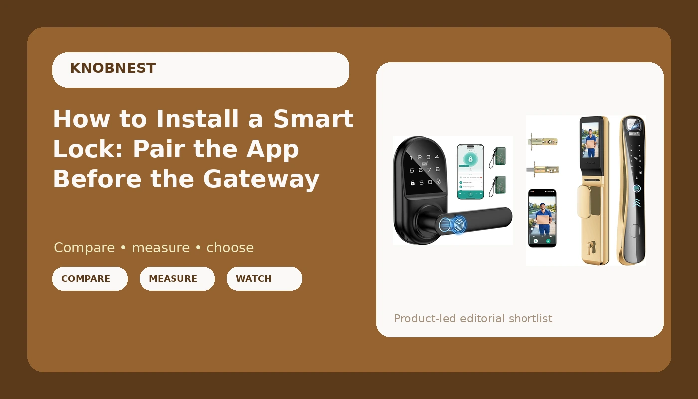 How to Install a Smart Lock: Pair the App Before the Gateway