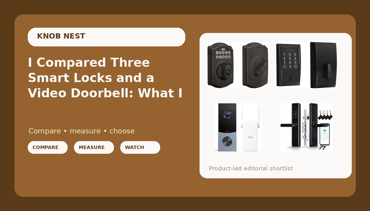 I Compared Three Smart Locks and a Video Doorbell: What I'd Buy