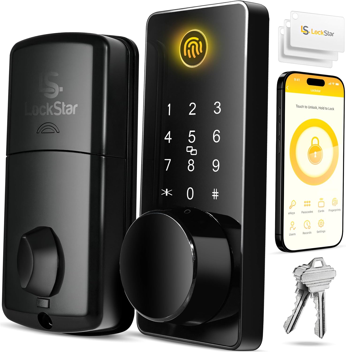 Smart Door Lock, Keyless Entry Deadbolt (B09SVH12ZG)