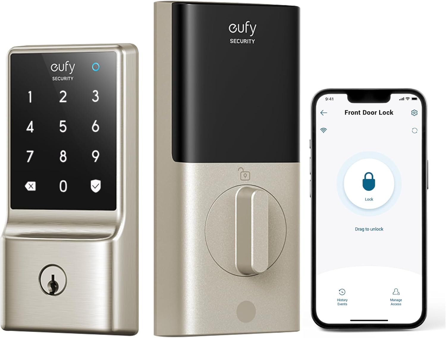 eufy Security Smart Lock C210, Keyless Entry Door Lock, Built-in WiFi