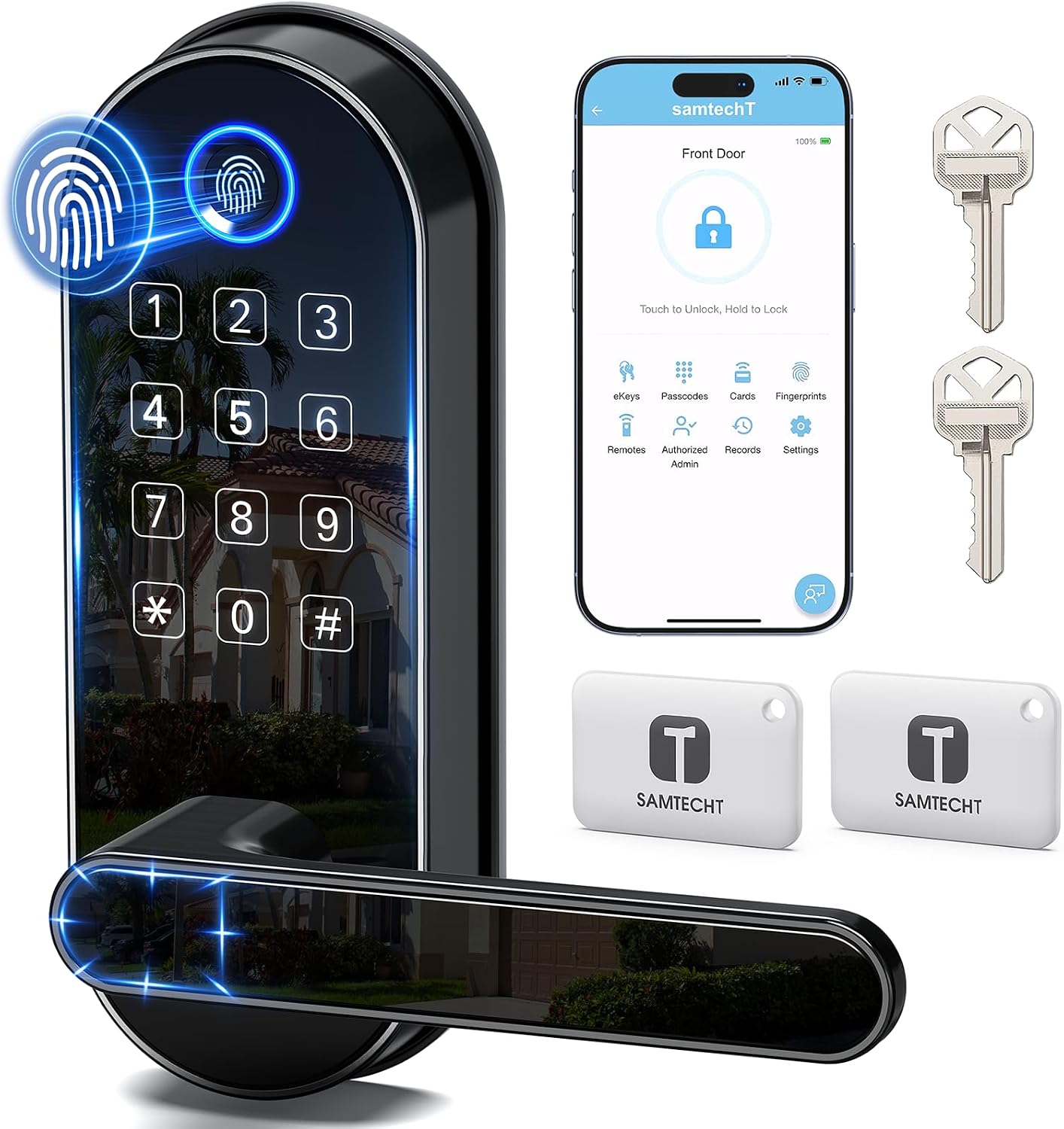 Bluetooth Fingerprint Smart Lock (B0CKYYGBH9)