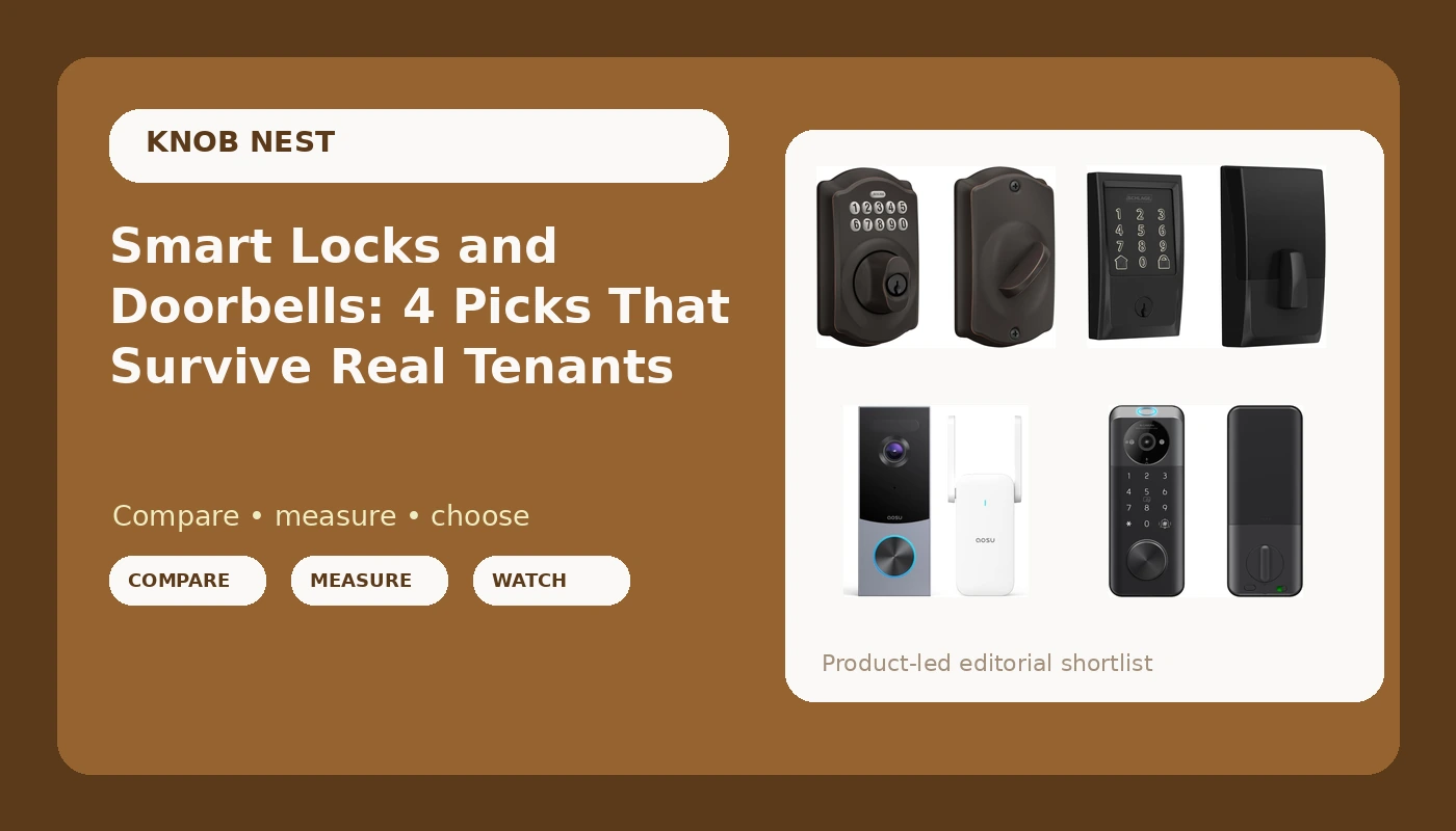 Smart Locks and Doorbells: 4 Picks That Survive Real Tenants